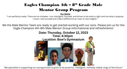 1st Male Mentoring Meeting